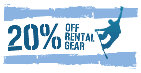 20% off rental gear